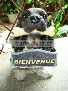 Doorplate dog decoration