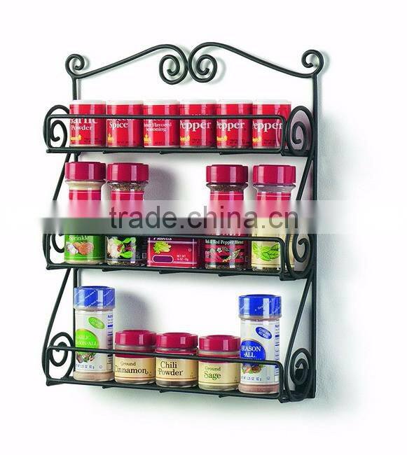 Cabinet or Wall Mounted Spice Rack Storage Organizer
