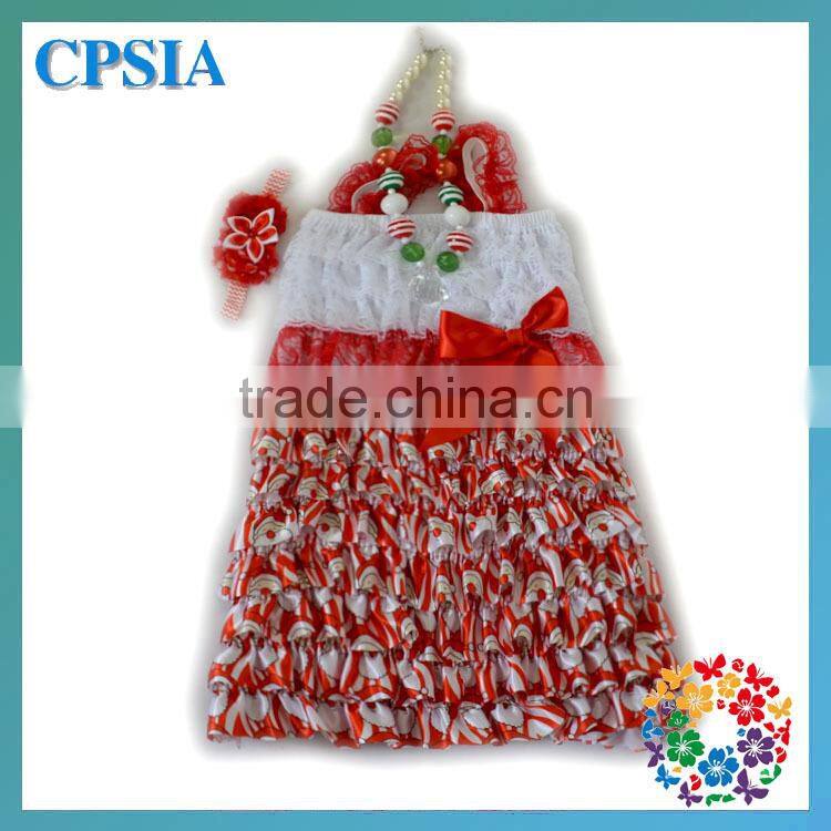 Christmas Prom Dresses Infant Boutique For Girl 3 Years With Necklace&Headband Beautiful Baby Dresses