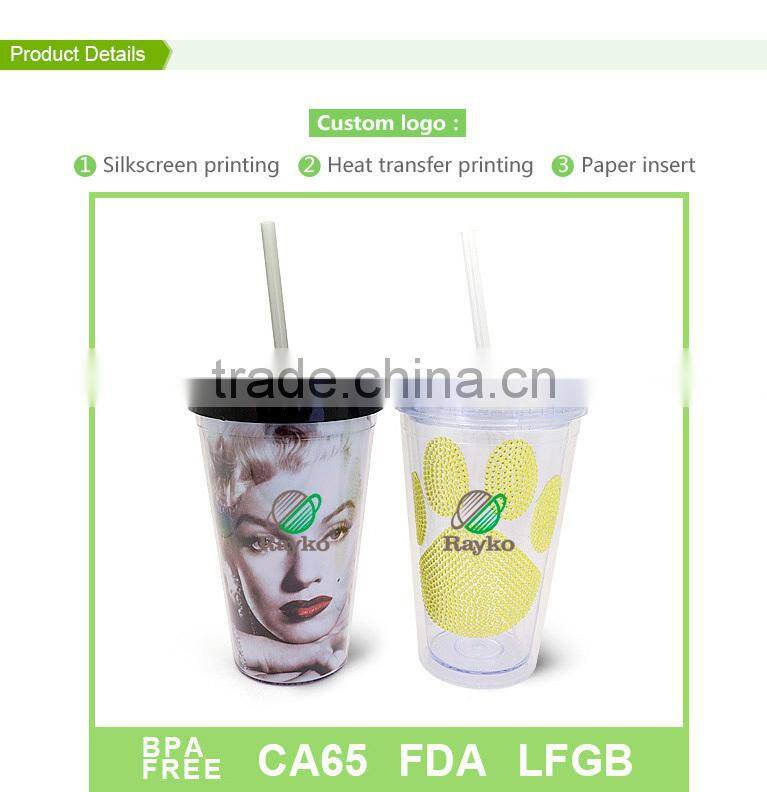 16oz New plastic insulated coffee mugs