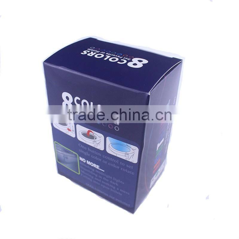 automatic luminous LED light toilet seat sensor / glowing bathroom decorative toilet lightbowl