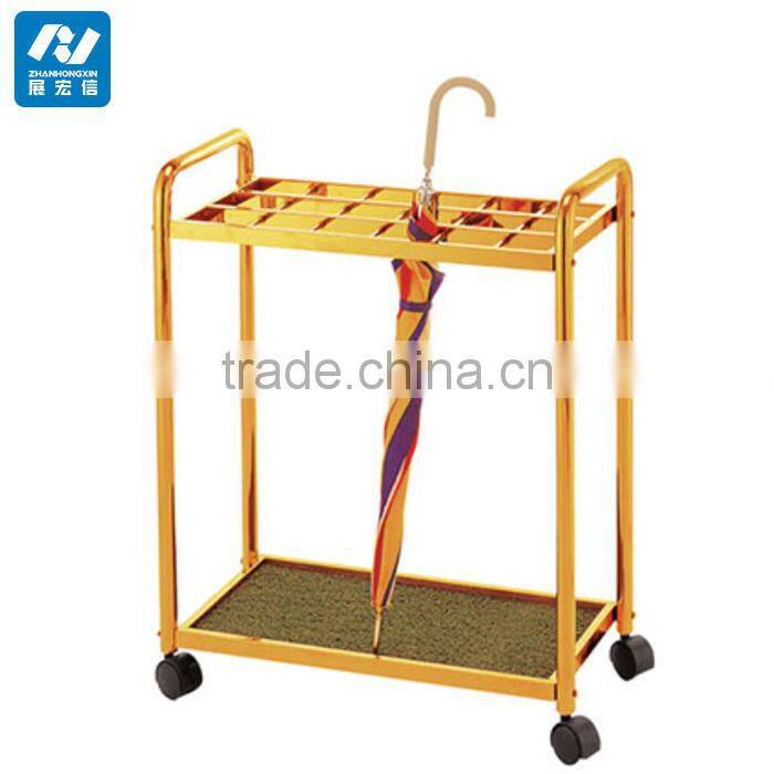 Black and Silver Steel Umbrella Barrel