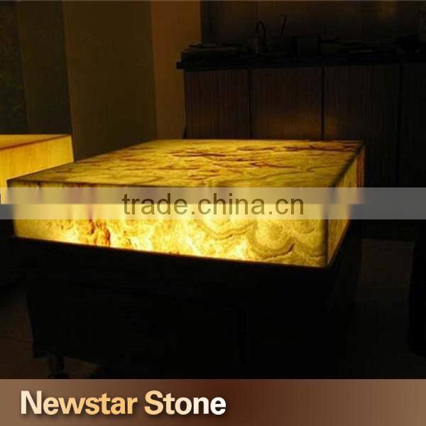 Chinese polished backlit onyx bar countertop,onyx countertop
