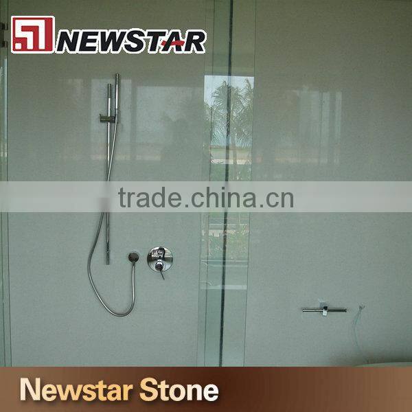 New durable material white quartz tub surround