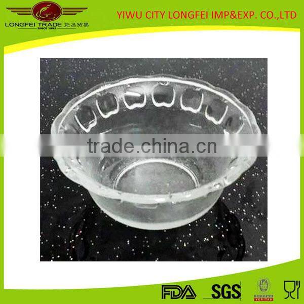 Wholesale Transparent Glass Dessert Bowl/Sugar Bowl/ Salad Bowl