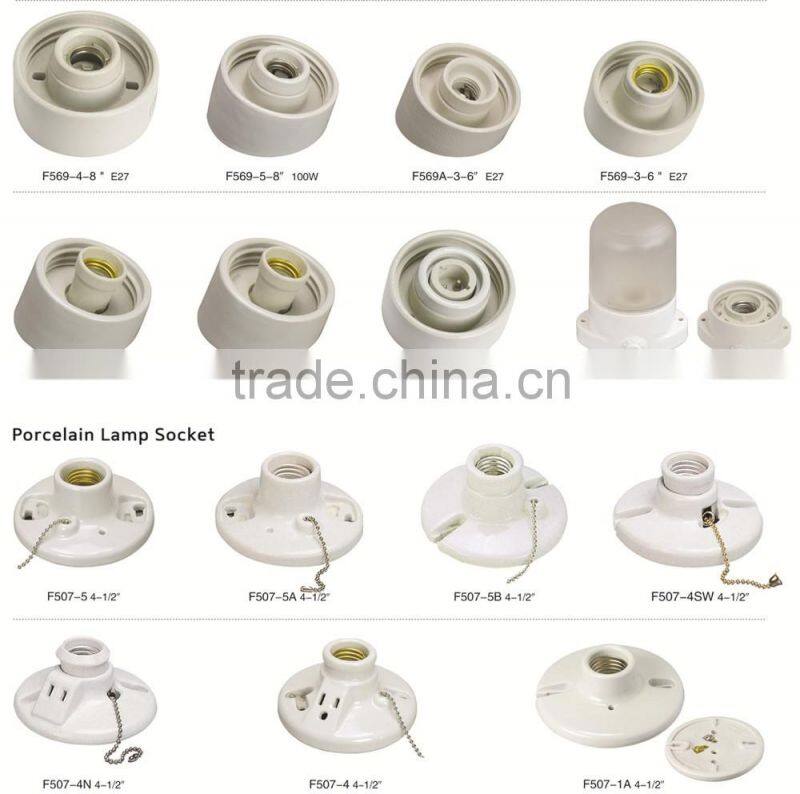 e27 f519 porcelain lampholder/ceramic lamp base/lamp socket