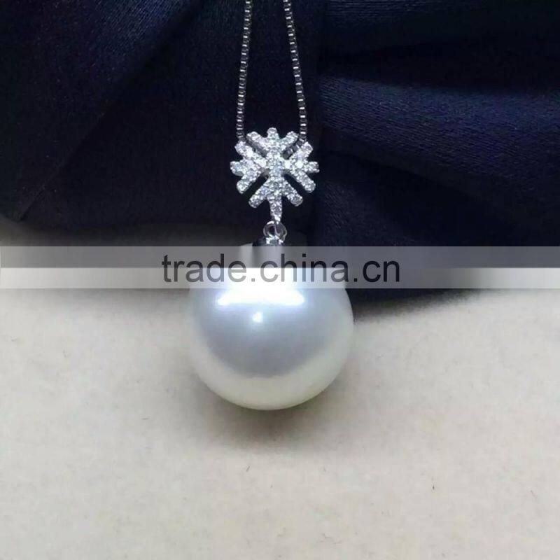 wholesale 13-14mm white south sea pearls necklace
