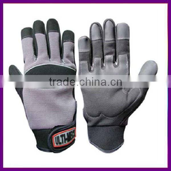 Half finger anti vibration mechanic glove for power tool ZMR336