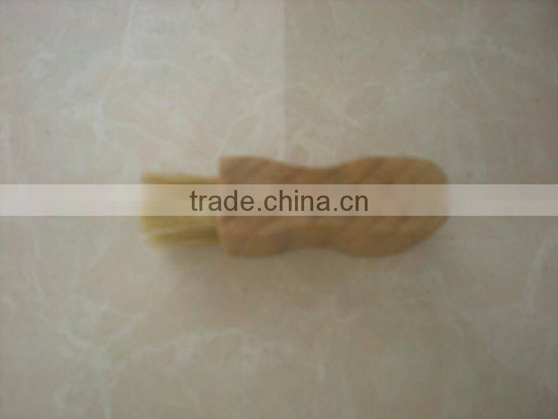 wooden shoe brush