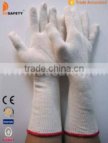 DDSAFETY Natural Cotton Polyester Western Safety Gloves String Knitted Glove