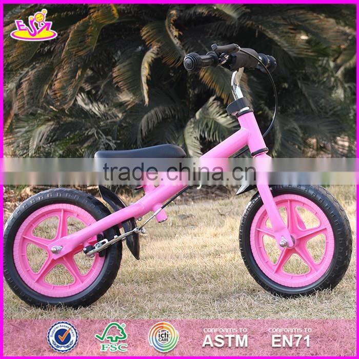 2017 New design metal girls pink balance bicycle for kids W16C168