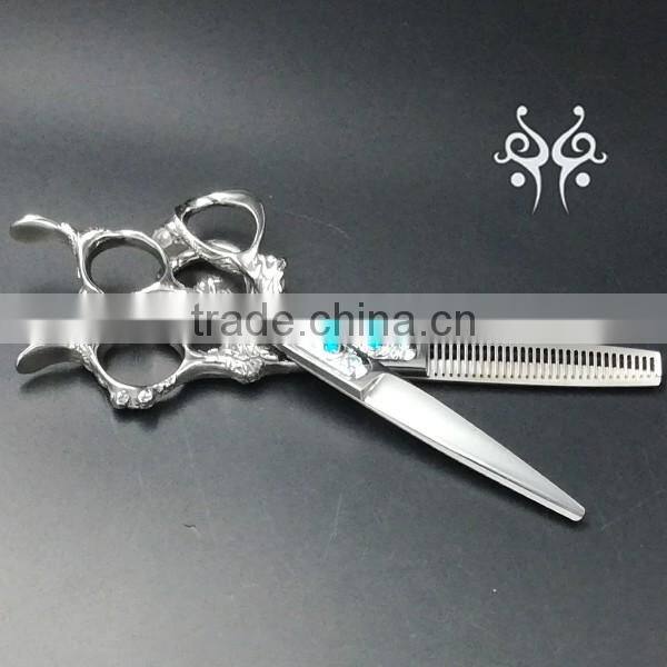 Special handle bull type hairdressing scissors for sale