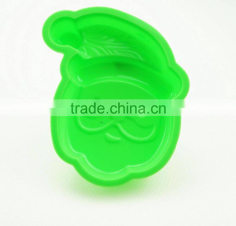 11183 High Quantity Eco-friendly Santa Claus shape silicone chocolate mould,soap mold,diy cake mould