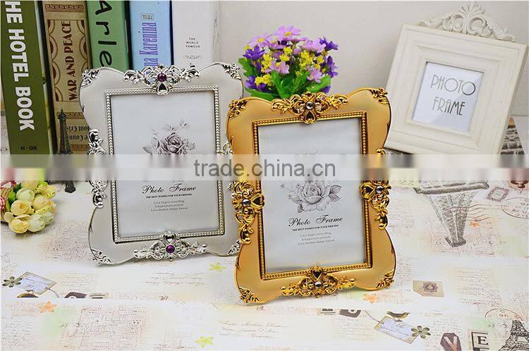 Classical Creative Photo Picture Frame Modern Design With Gold or Silver Plastic Photo Frame