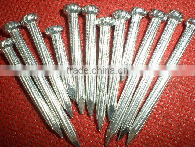 silver steel concrete nails