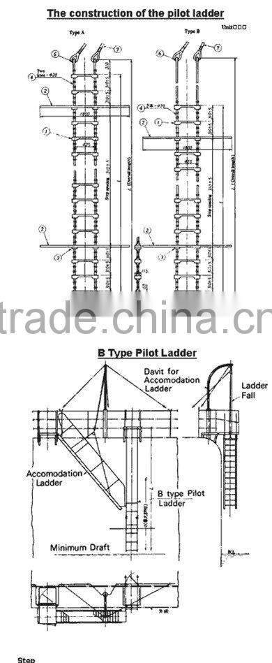 Marine Wholesale Boat Pilot Ladder