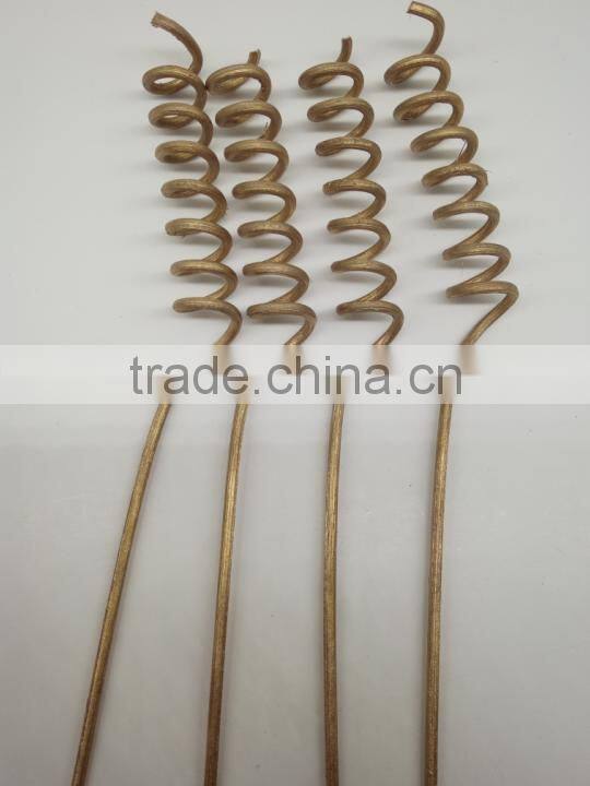 decorative curly reed sticks /rattan sticks with color for reed diffuser