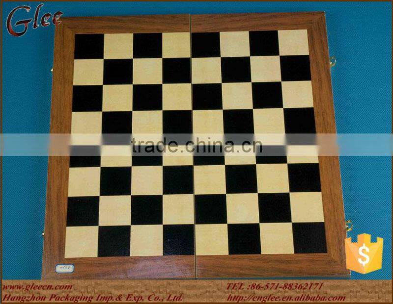 Professional wooden chess titans set/folded form and portable bamboo chess