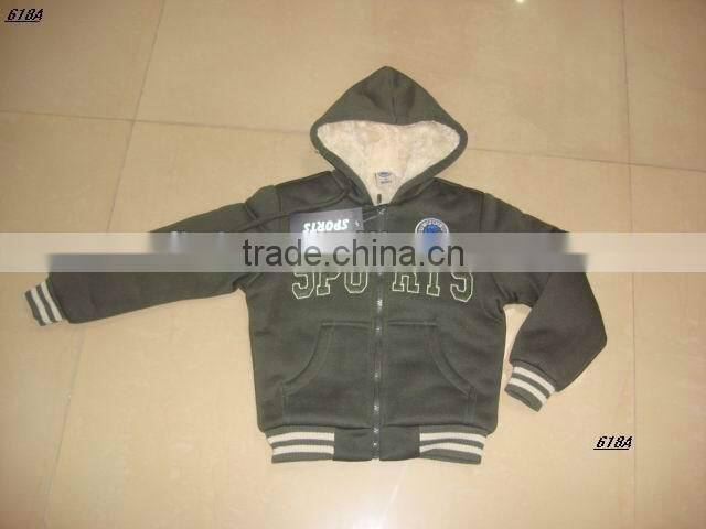 Garment Factory Sale Fleece Fabric Children Winter Coat