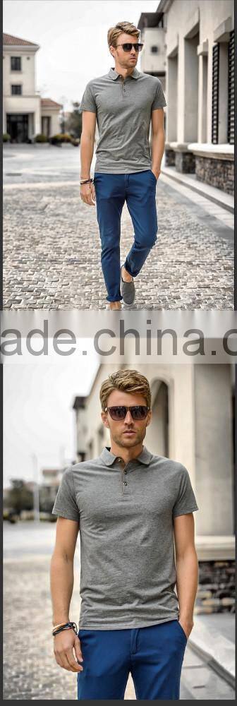 fashion solid polo shirt men wear