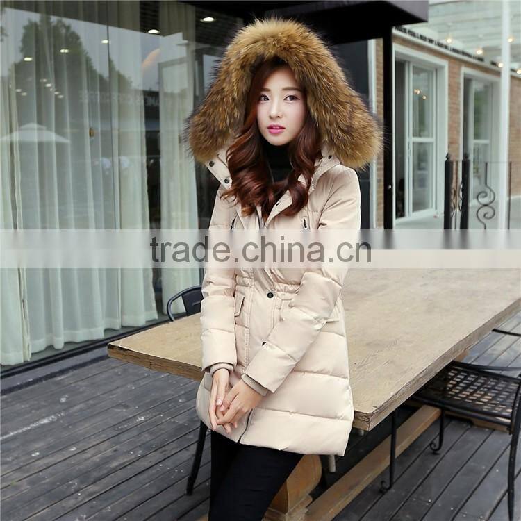 Wholesale women coat winter mid- long style women down jacket for winter