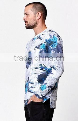 Long Sleeve Throughout Wars Floral Ships Classic Crew Neck Sweatshirt without Hood