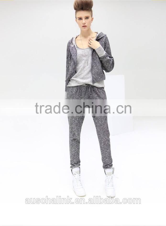 personalized woman knitted slim sweat pants joggers low price