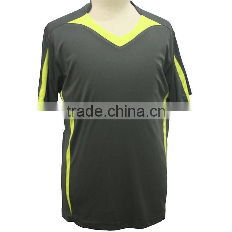 100%polyester cheap two sides soccer jersey