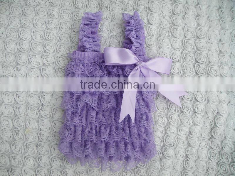Newest style pop baby wear lace tops made in China