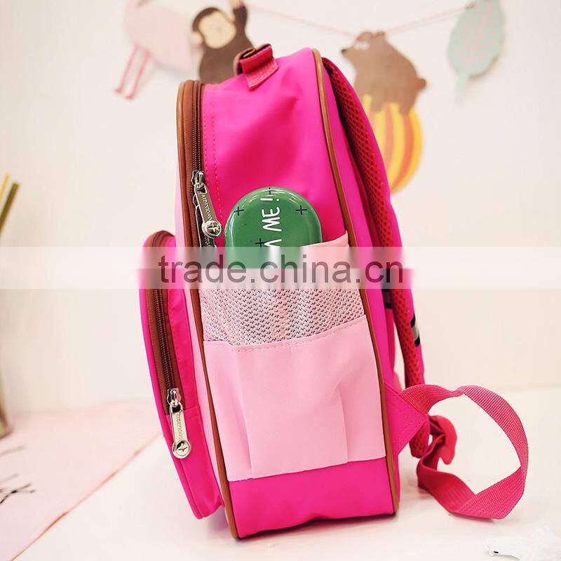 school backpack kids baby zippers stars prints bags for children PU