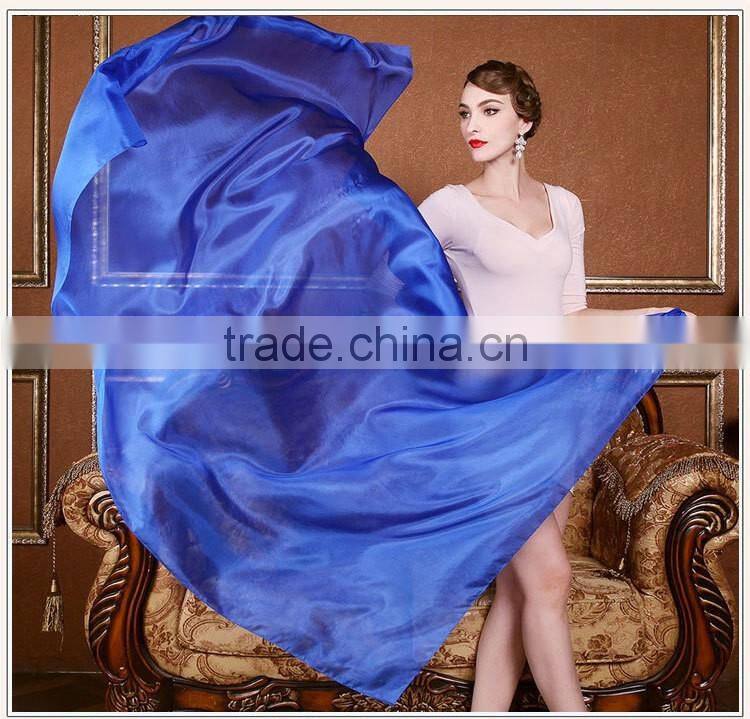 best-selling chinese solid white blue purple pink pure 100% silk long scarf