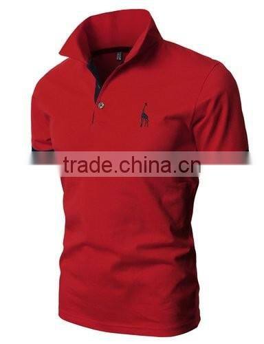 Promotional custom embroidered logo and printing polo shirt 100% cotton