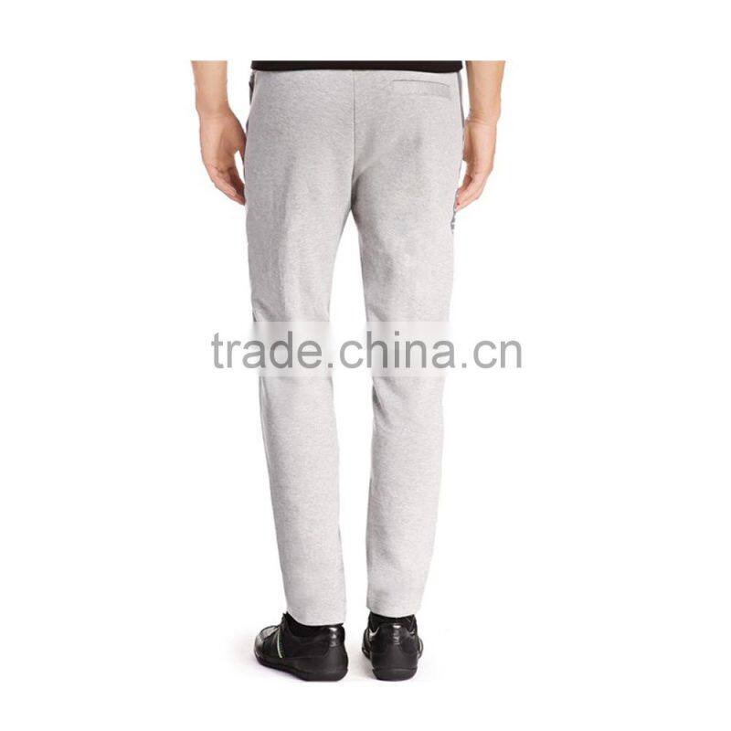 custom mens 100% cotton grey french terry jogger pants
