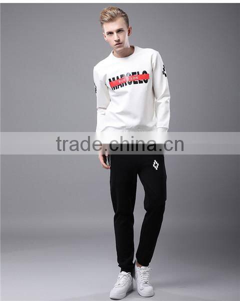 2016 new design clothes without hooded pullover sets