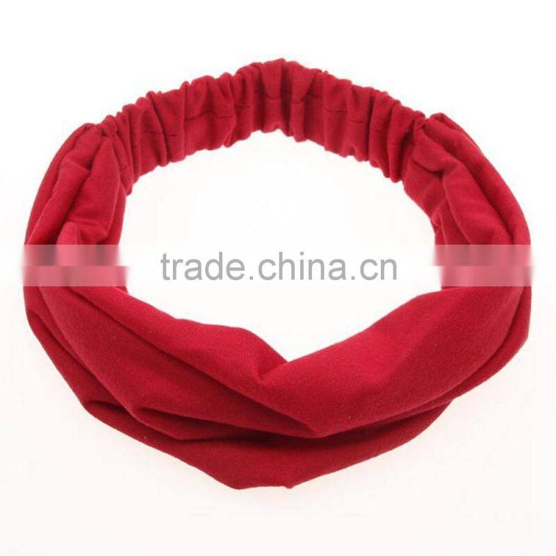 High Quality Wide Cotton Headbands ,Elastic Headband