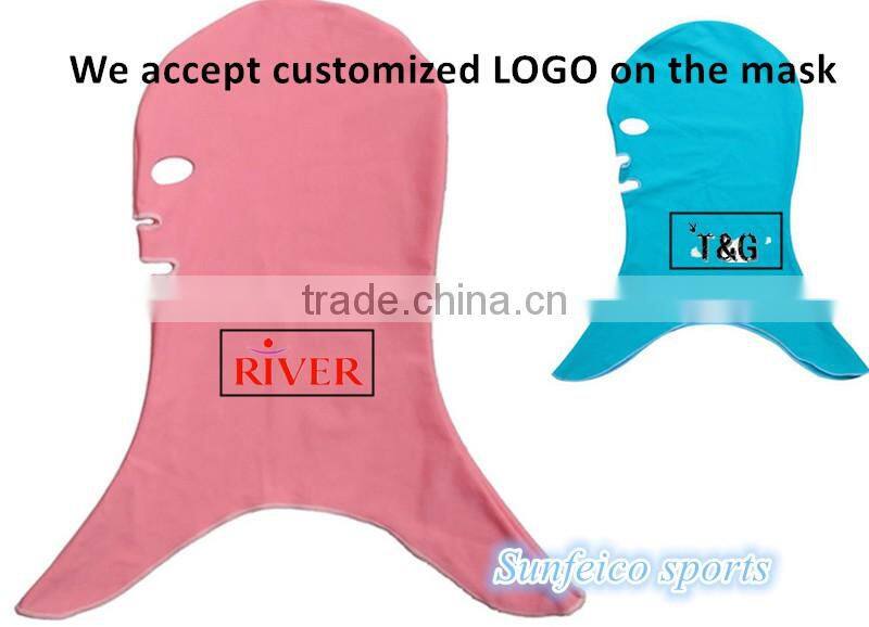 Diving Accessories Hood Cap Protector Face Mask ~Fashion Sun Protection Swimming Face Mask~Guard Head Swimming Cap~Accept Custom
