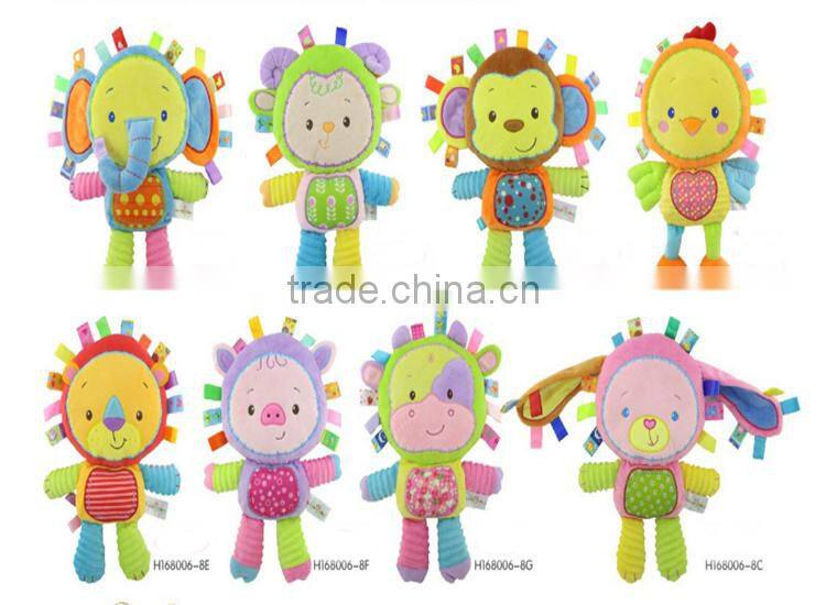 Cute animal baby squeak plush toys