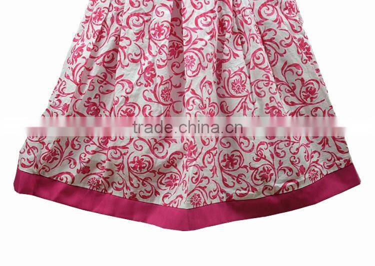 New model casual sleeveless A-line formal party bow kids dress