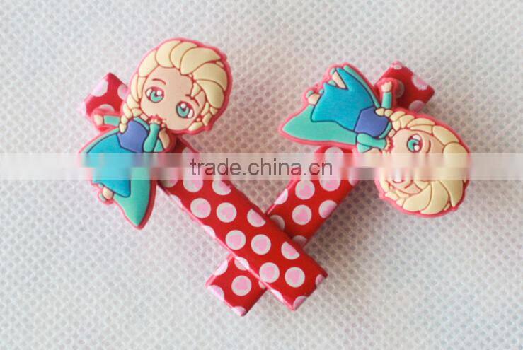 frozen cartoon characters decorative wide hairgrips for girls