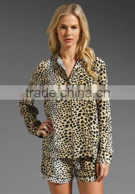 women's satin pajamas set