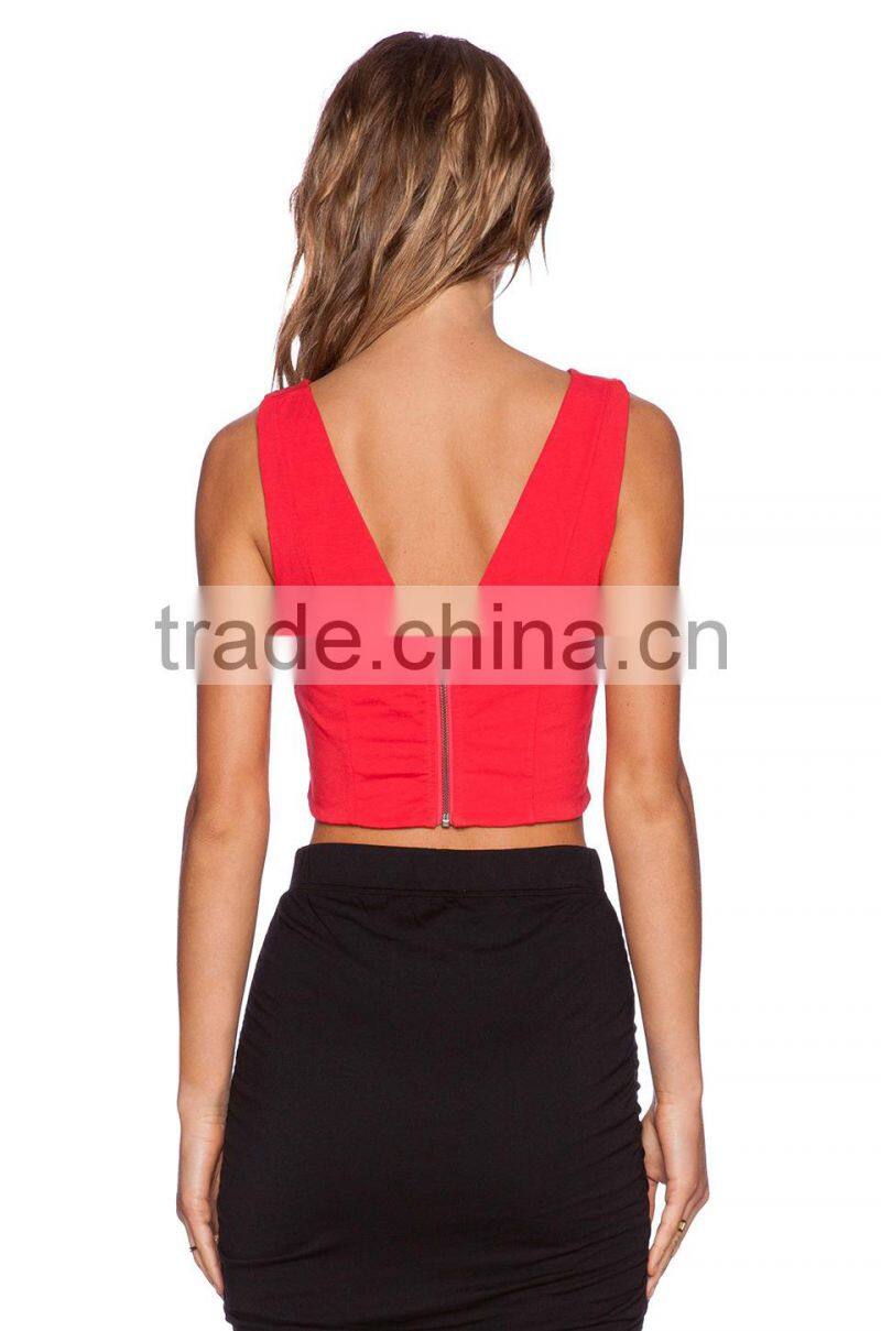 cotton lycra crop top