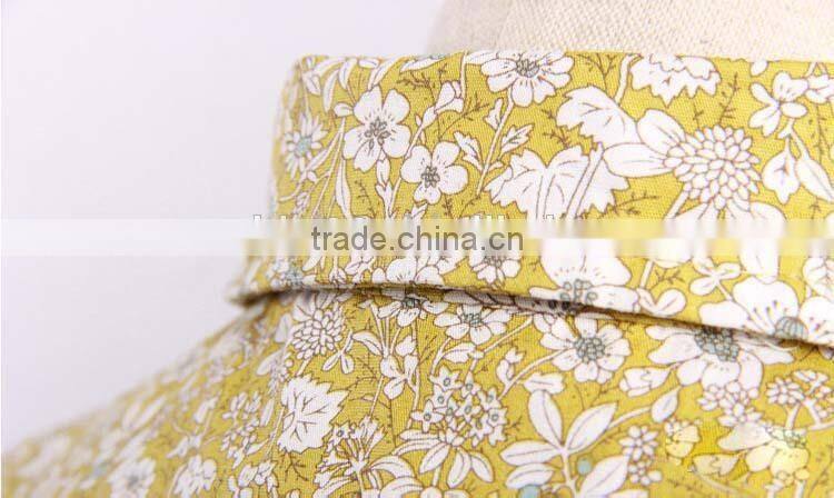 2016 Boy Fashion Short Sleeve Casual floral Cotton Shirts