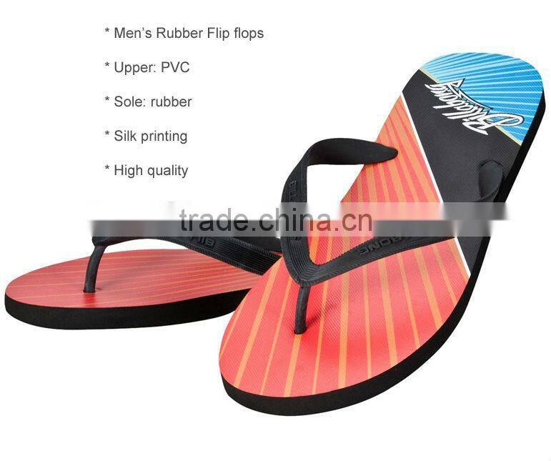 custom men's printed flip flops