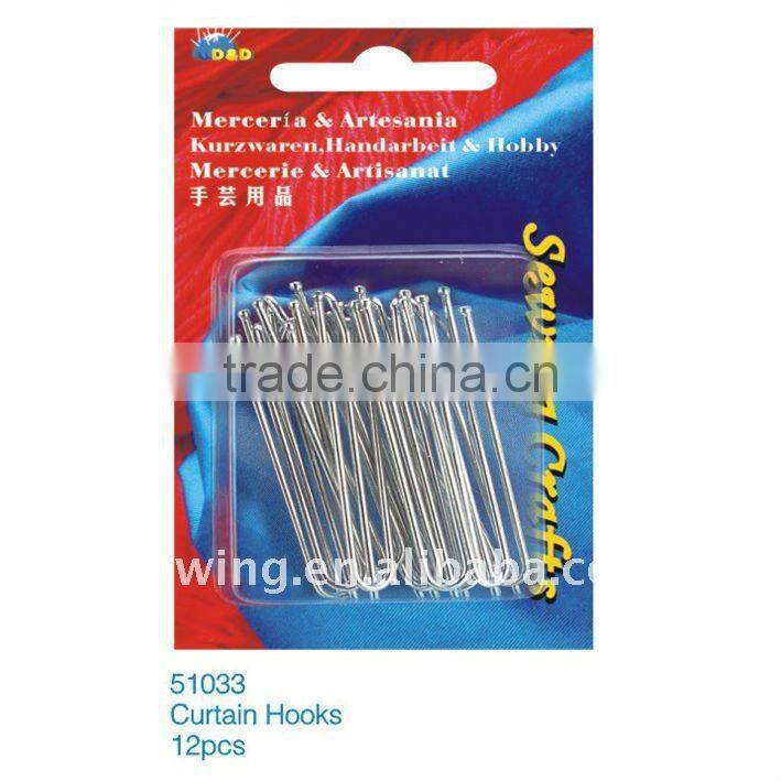 D&D Metal Curtain Hooks (No51033)