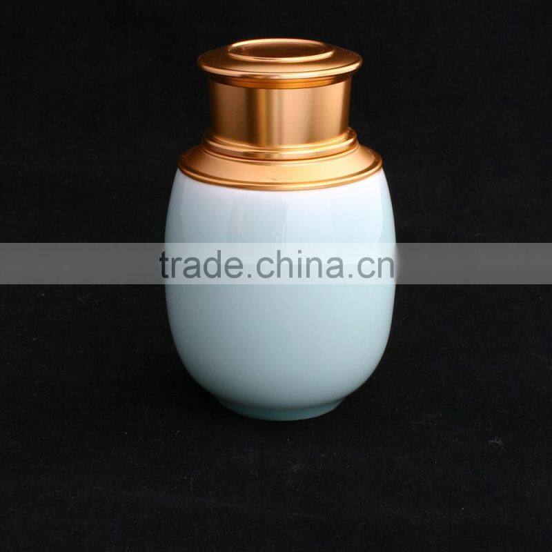 Aesthetic Celadon Ceramic Tea Canister
