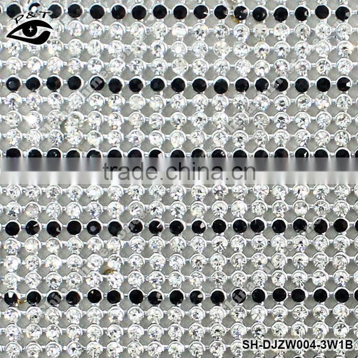 TOP A grade Glass rhinestone hotfix mesh Adhesive Rhinestone Transfer