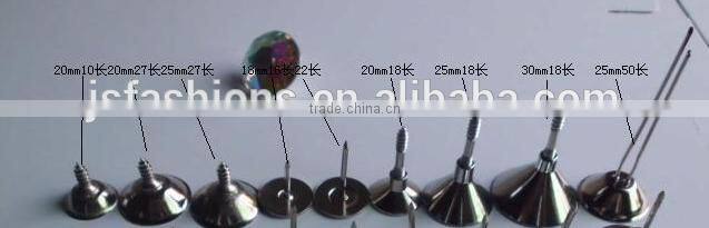fashion crystal buttons for sofa bed furniture with snaps base