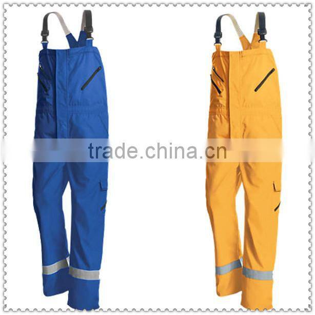 Denim Overalls EN471 Reflective Striped Denim Bib Overall