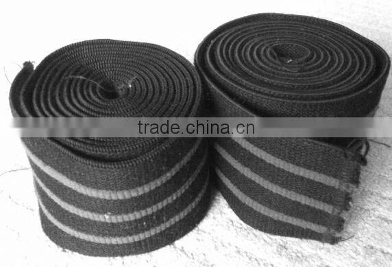 Custom Design Heavy Weight Lifting Elastic Knee Wraps / RC- Fitness Power Lifting Knee Wraps - Pair
