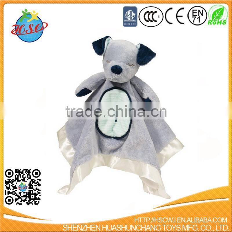 Direct Manufacturer Plush Dog Animal Saliva Towel Doudou Baby Gift